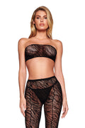 TARAJI BANDEAU - BLACK : ZEBRA
