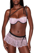MARILYN 2 PIECE SET - PINK : LACE