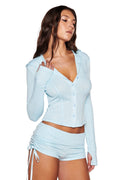 MIA SHORT - BLUE : BABY BLUE
