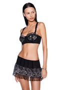 NYSSA TWO-PIECE SET - BLACK : METALLIC