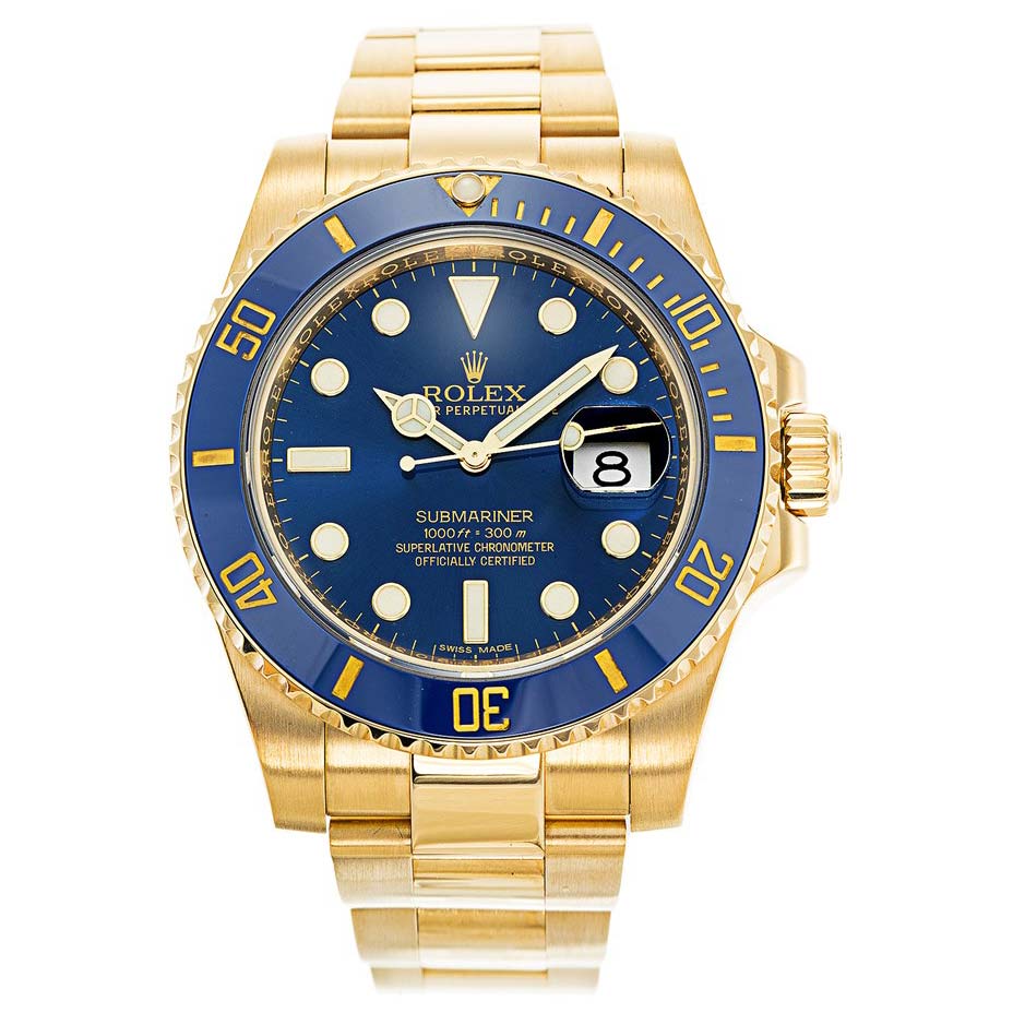 Rolex Submariner esfera azul y oro 116618LB