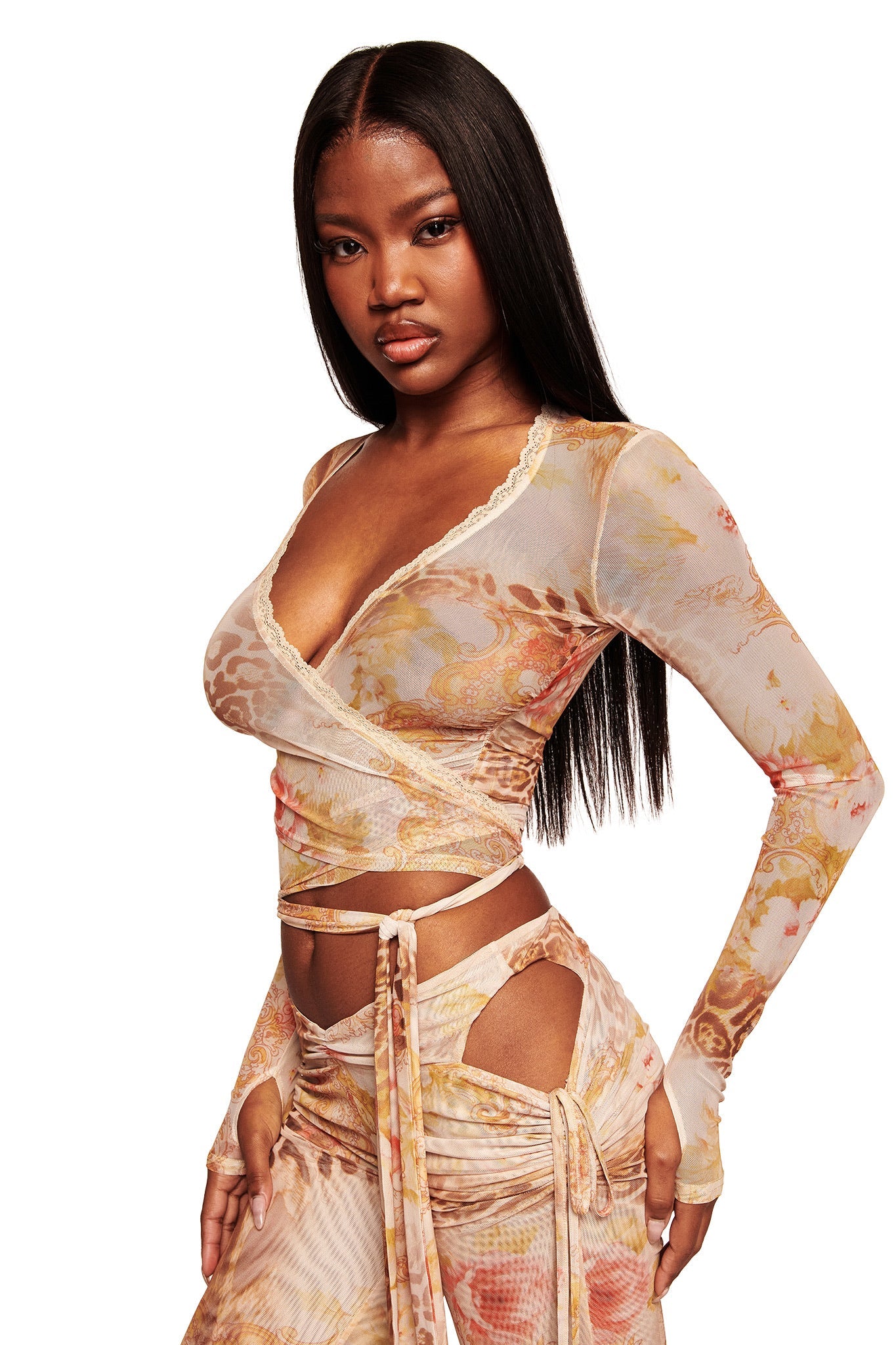 ERISKA TOP - DESERT ROSE