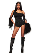 SAPHY PLAYSUIT - BLACK