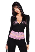 TARSHA JACKET - BLACK/PINK