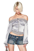 JORDANA TOP - SILVER