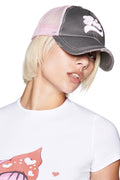 SHILOH HAT - GREY AND BABY PINK