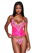 AMAYA CAMI SET - NEON PINK