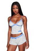 KENDRA TANK - BLUE TOILE