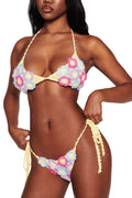 BLOSSOM BIKINI TOP - MULTI