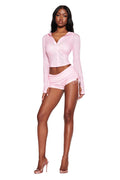 MIA HOODIE - PINK : PINK GINGHAM
