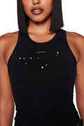 CAPRICORN ZODIAC TANK - BLACK