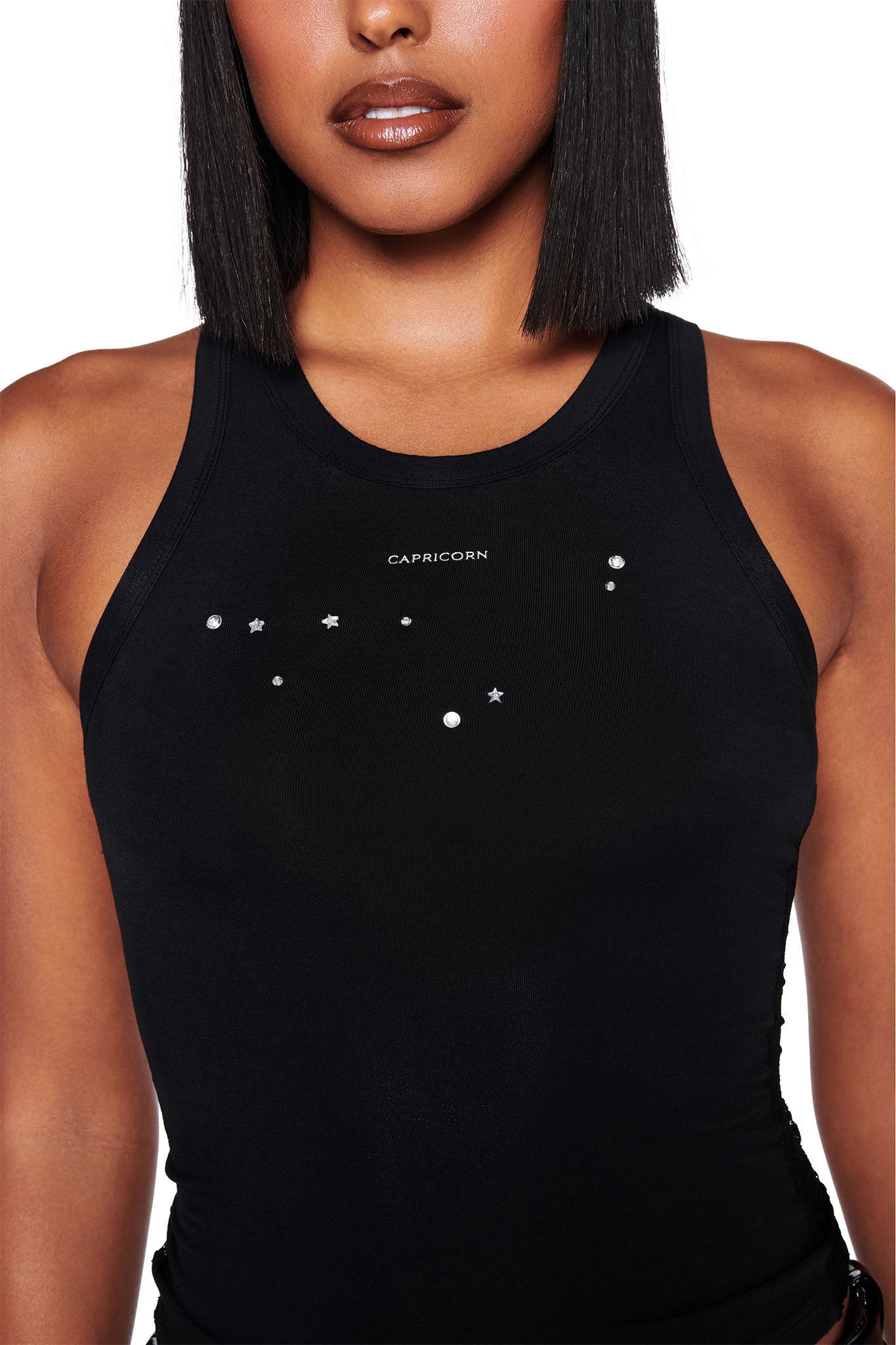 CAPRICORN ZODIAC TANK - BLACK