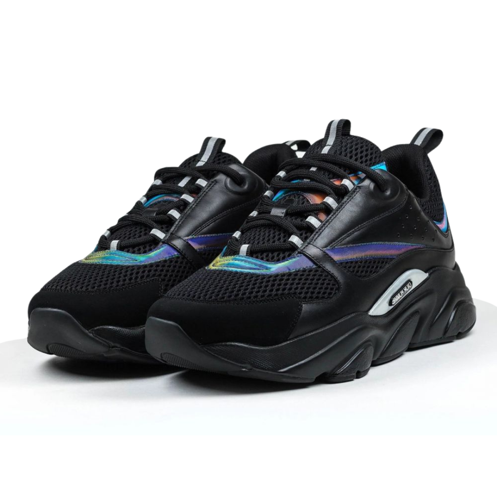 B22 BLACK REFLECTIVE RAINBOW