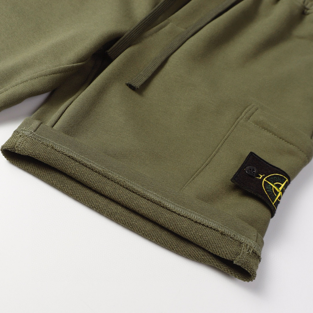 STONE MONOGRAM SHORTS