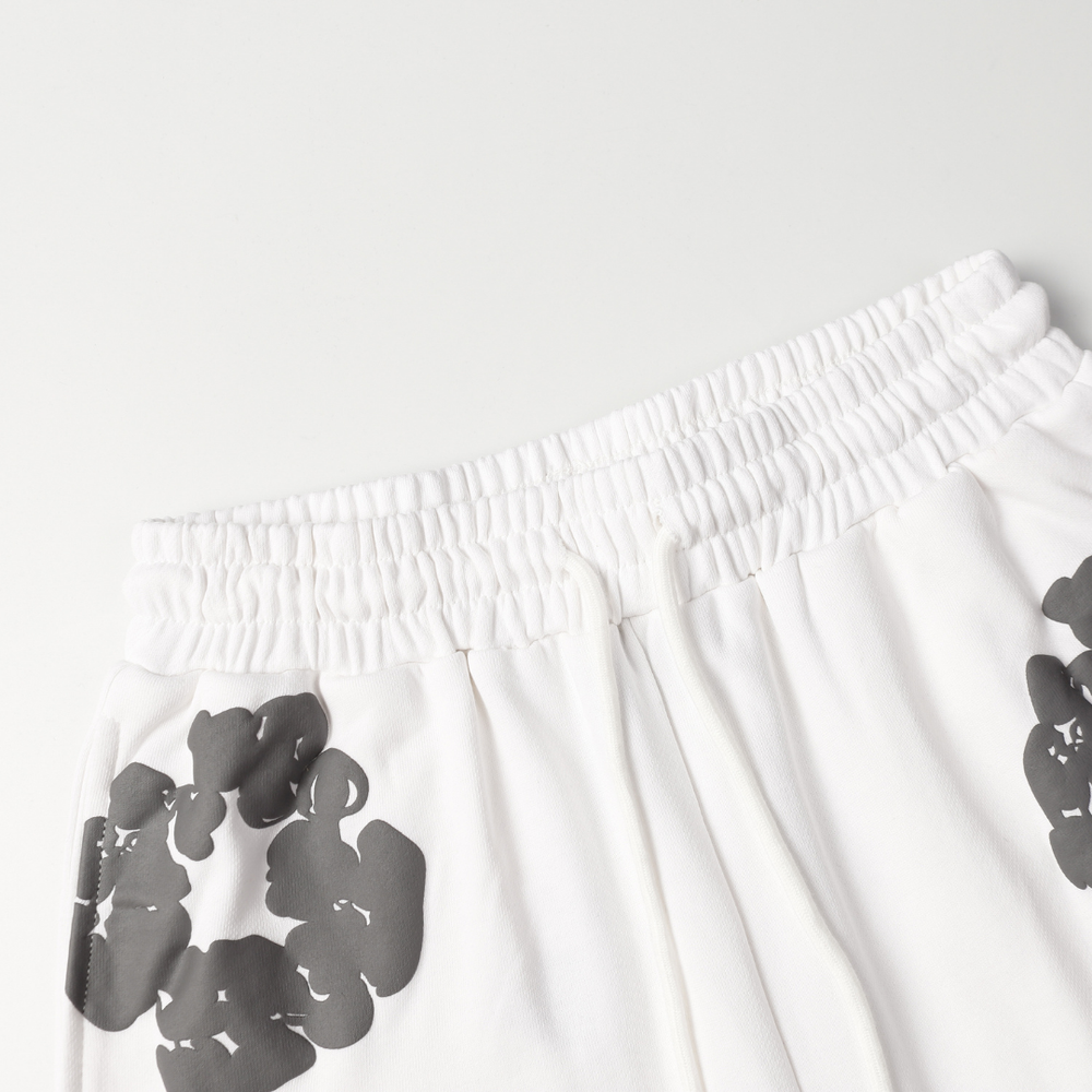 DENIM TEARS WHITE GREY SHORT SET