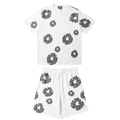 DENIM TEARS WHITE GREY SHORT SET