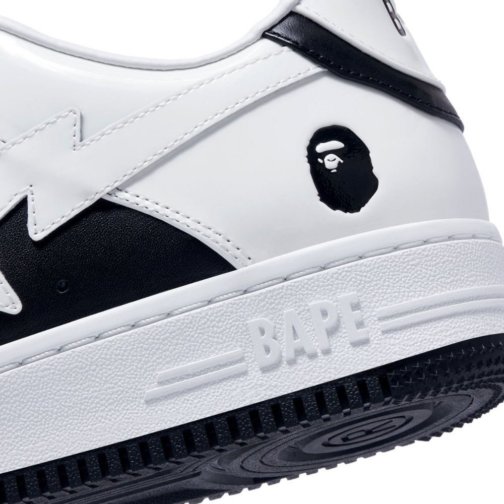 BAPE BAPESTA WHITE BLACK