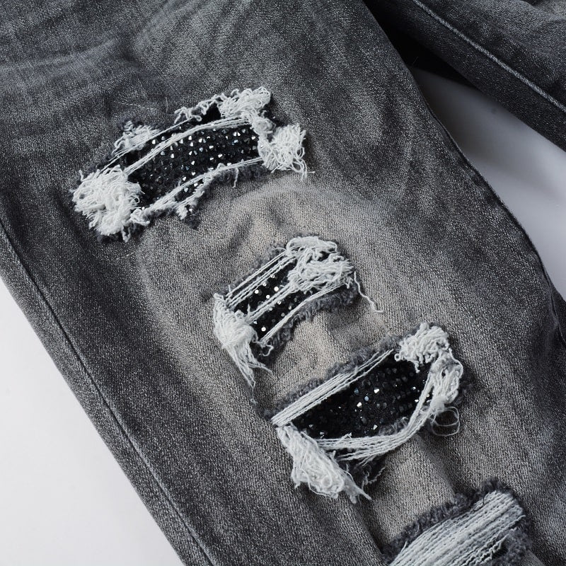 DARK SHINY JEANS