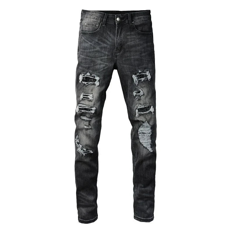 DARK SHINY JEANS