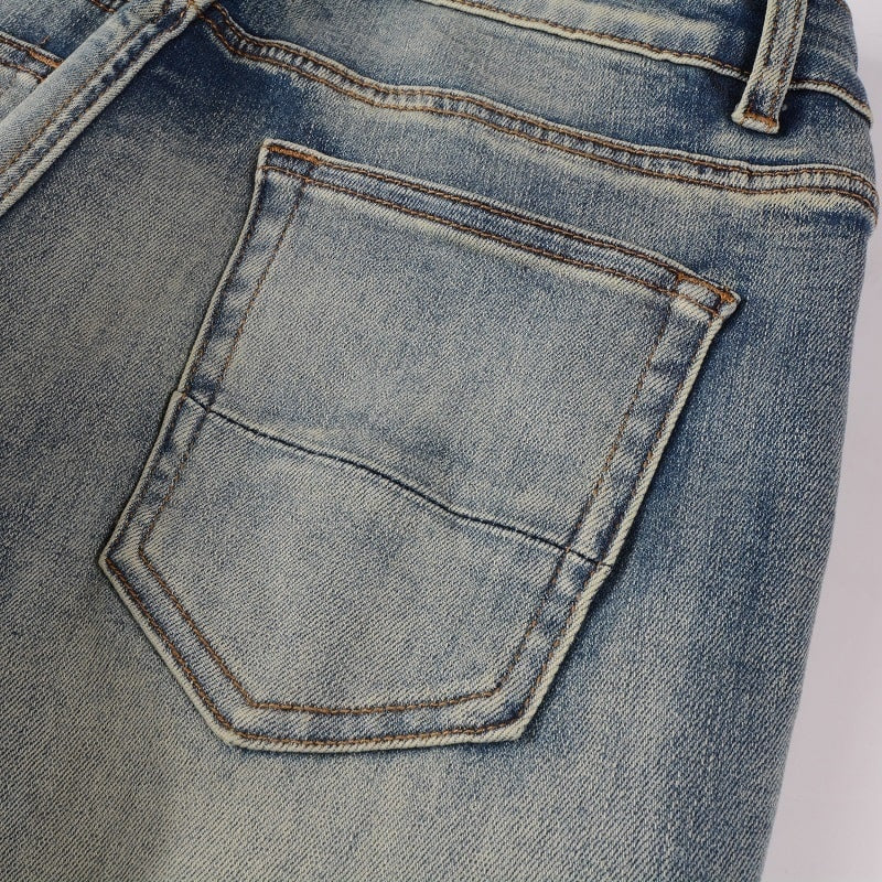 PINK PATCH JEANS