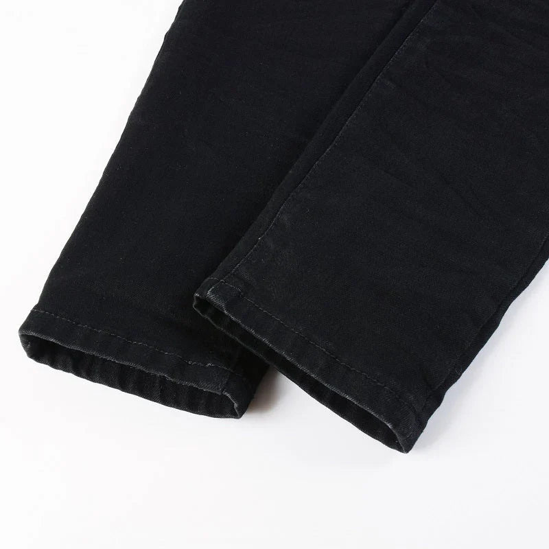 LEOPARD PATCH JEANS