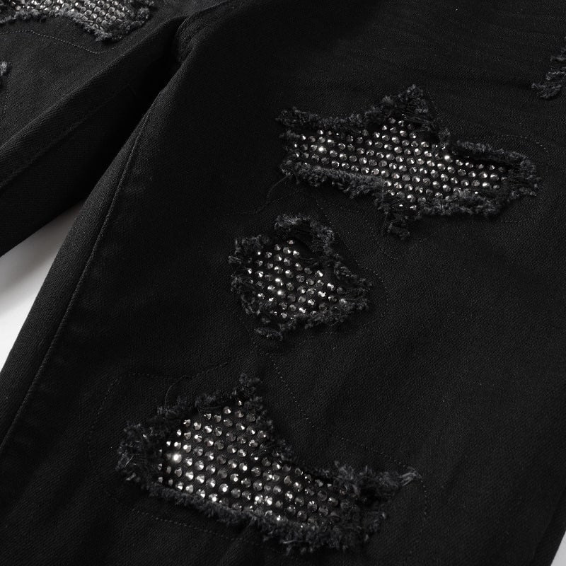 SHINY BLACK JEANS