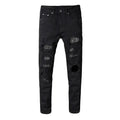 SHINY BLACK JEANS