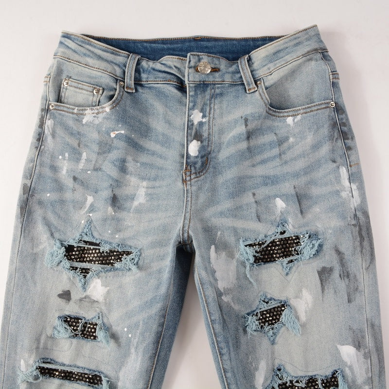 STAINED JEANS