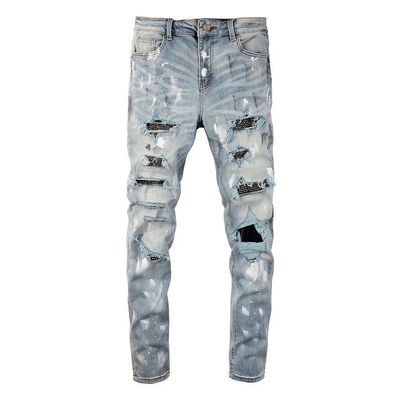 STAINED JEANS