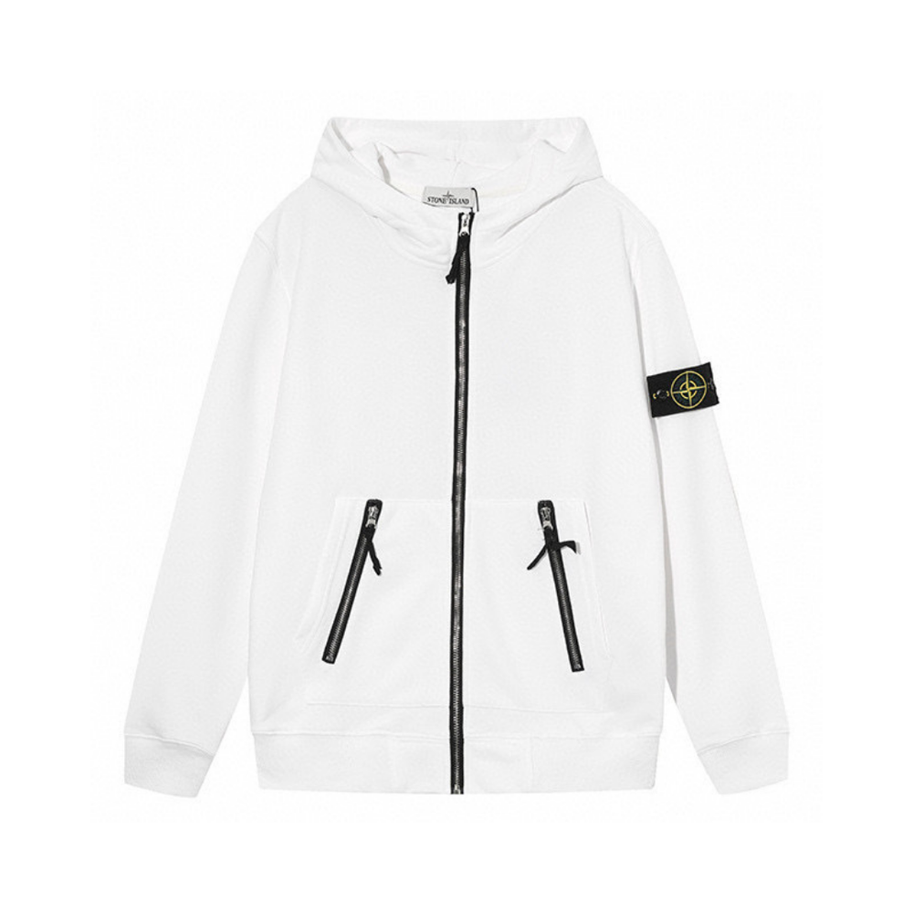 STONE MONOGRAM 2.0 ZIP HOODIE