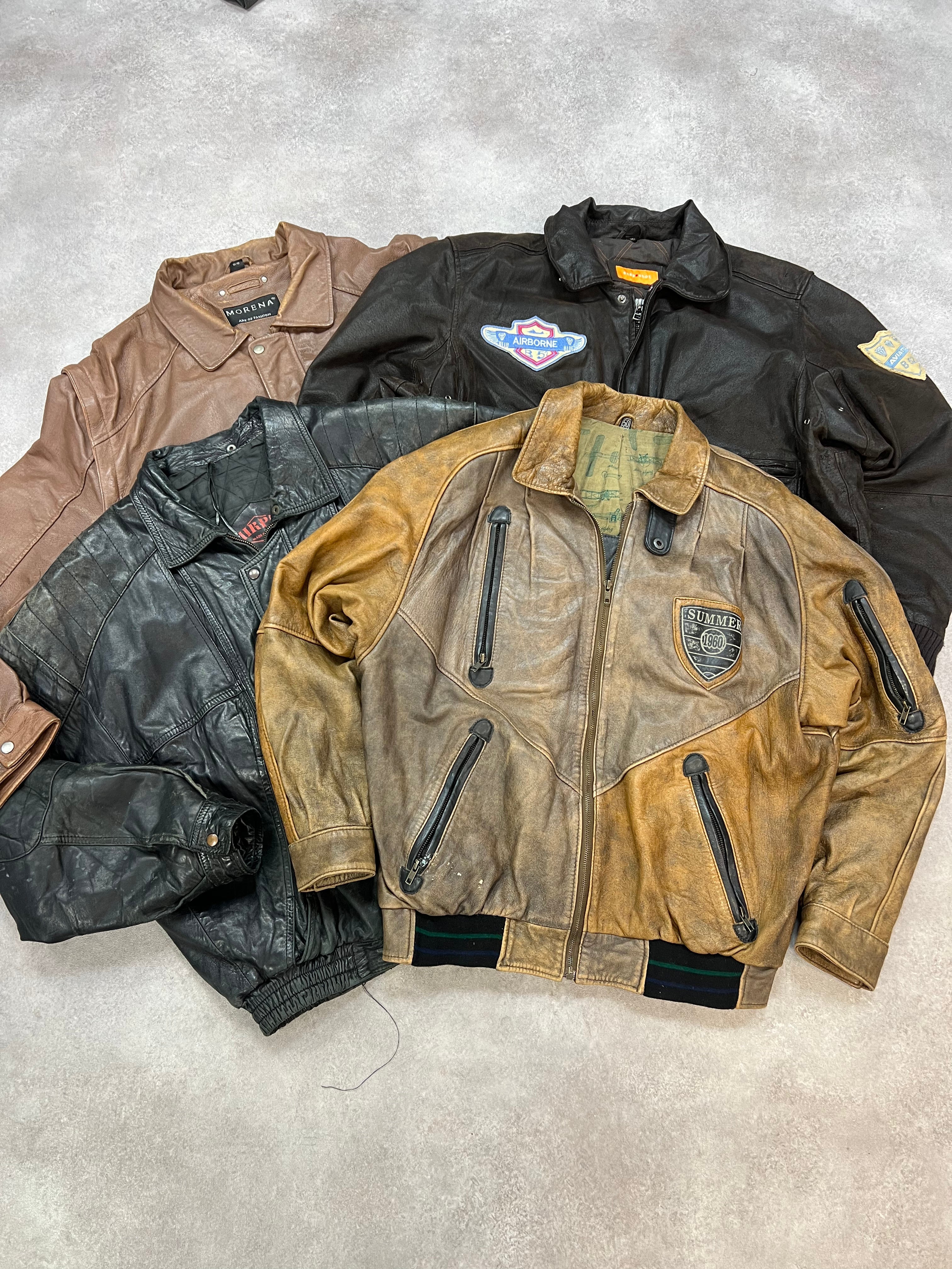 FLYING LEATHER CHAQUETAS BOMBER DE CUERO