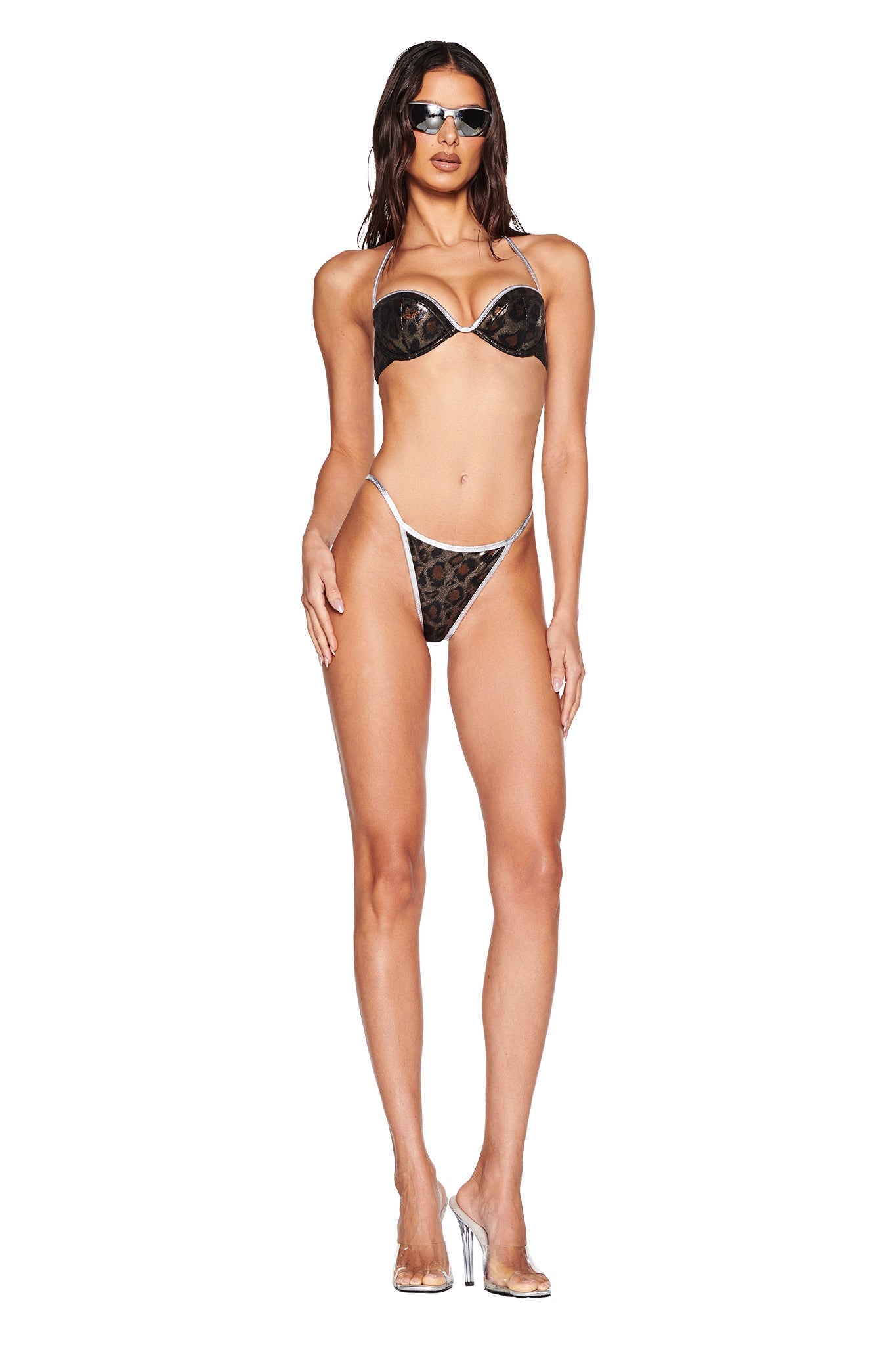HONEY BIKINI TOP - CLASSIC LEOPARD