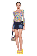 GINNY TOP - TROPICAL BUTTERFLY BLOOM