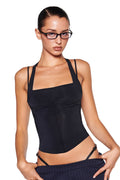 NERINA TOP - BLACK