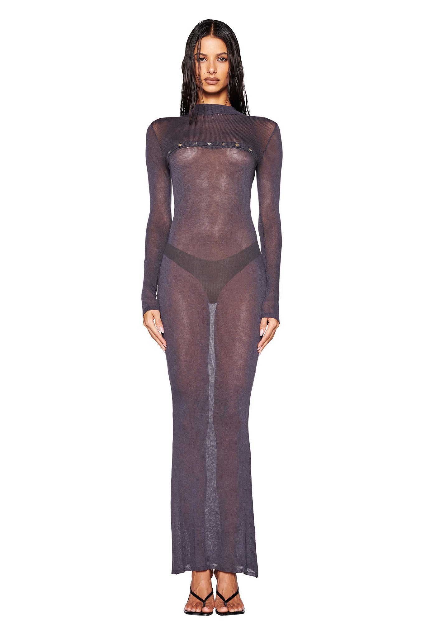 STORM MAXI DRESS - GREY