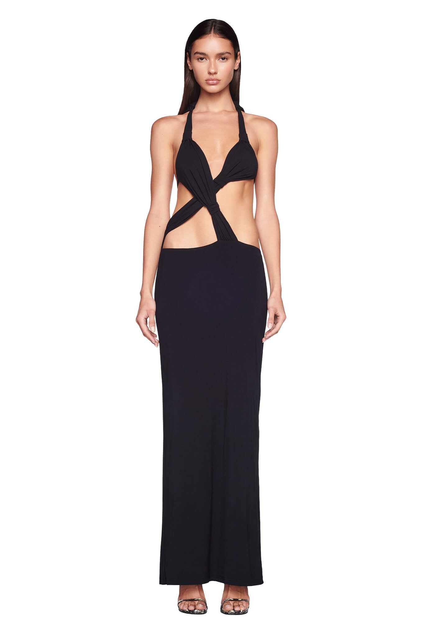 VIVIENNE TWO PIECE MAXI DRESS - BLACK