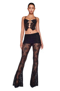 ELENA TOP - BLACK BURNOUT