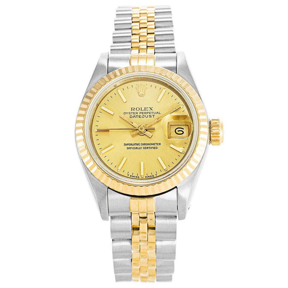 Datejust señoras de dos tonos 69173