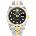 Rolex Datejust dos tonos Negro