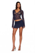 YVETTE SKIRT - MIDNIGHT BLUE