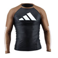 adidas IBJJF LS Rashguard Black-Brown