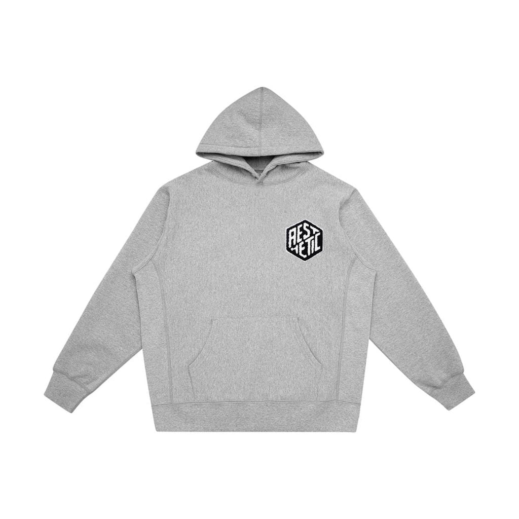 AESTHETIC Heavyweight Fleece Hoodie Grey