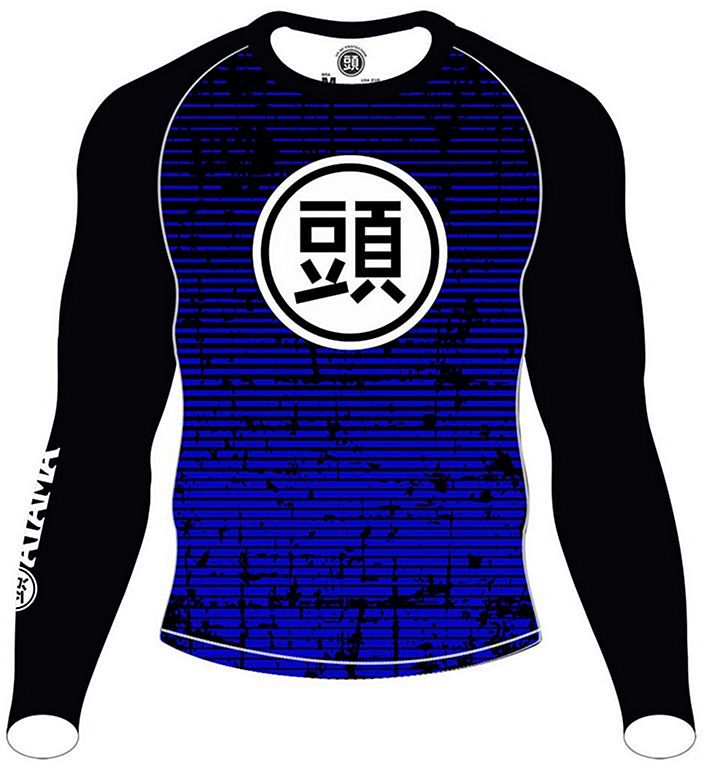 Atama Ranked LS Rashguard Black-Blue