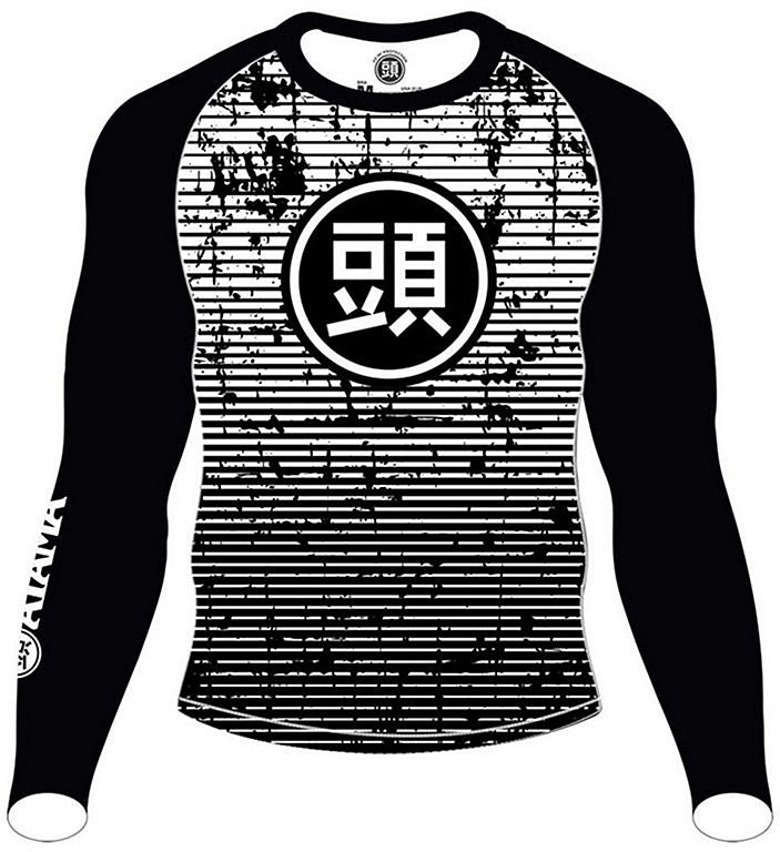Atama Ranked LS Rashguard Black-White