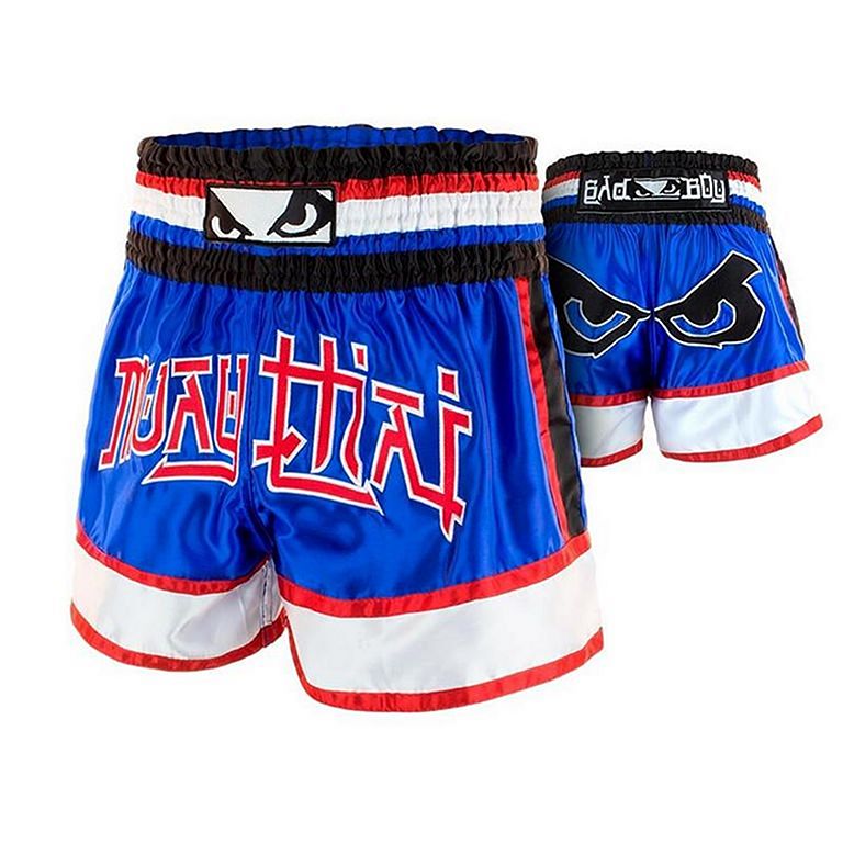 Bad Boy Kao Loy Muay Thai Shorts Blue-Red