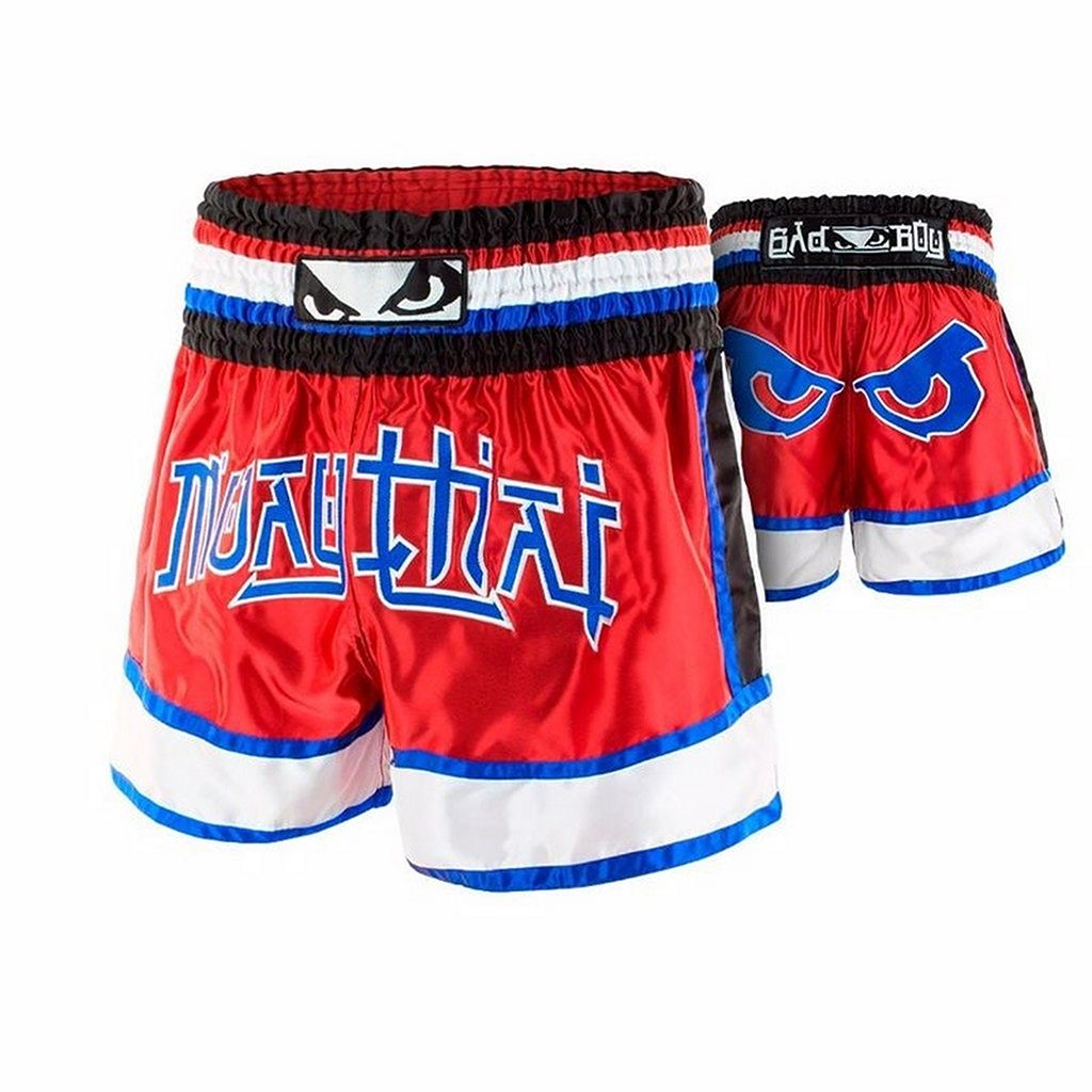 Bad Boy Kao Loy Muay Thai Shorts Red-Blue