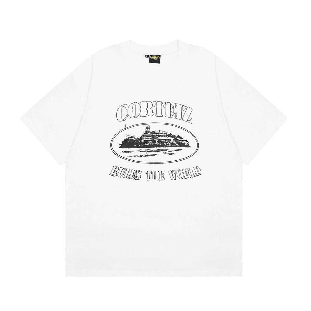 WHITE BLACK ALCATRAZ T-SHIRT