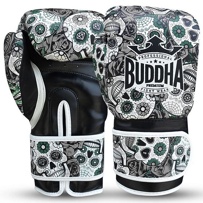 Buddha Mexican Boxing Gloves Black