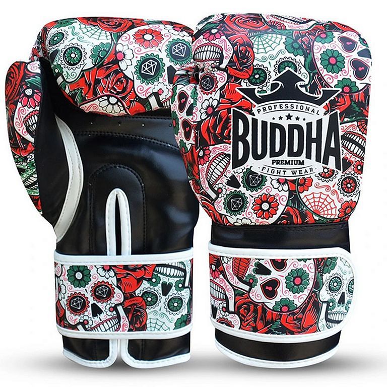 Buddha Mexican Boxing Gloves Red