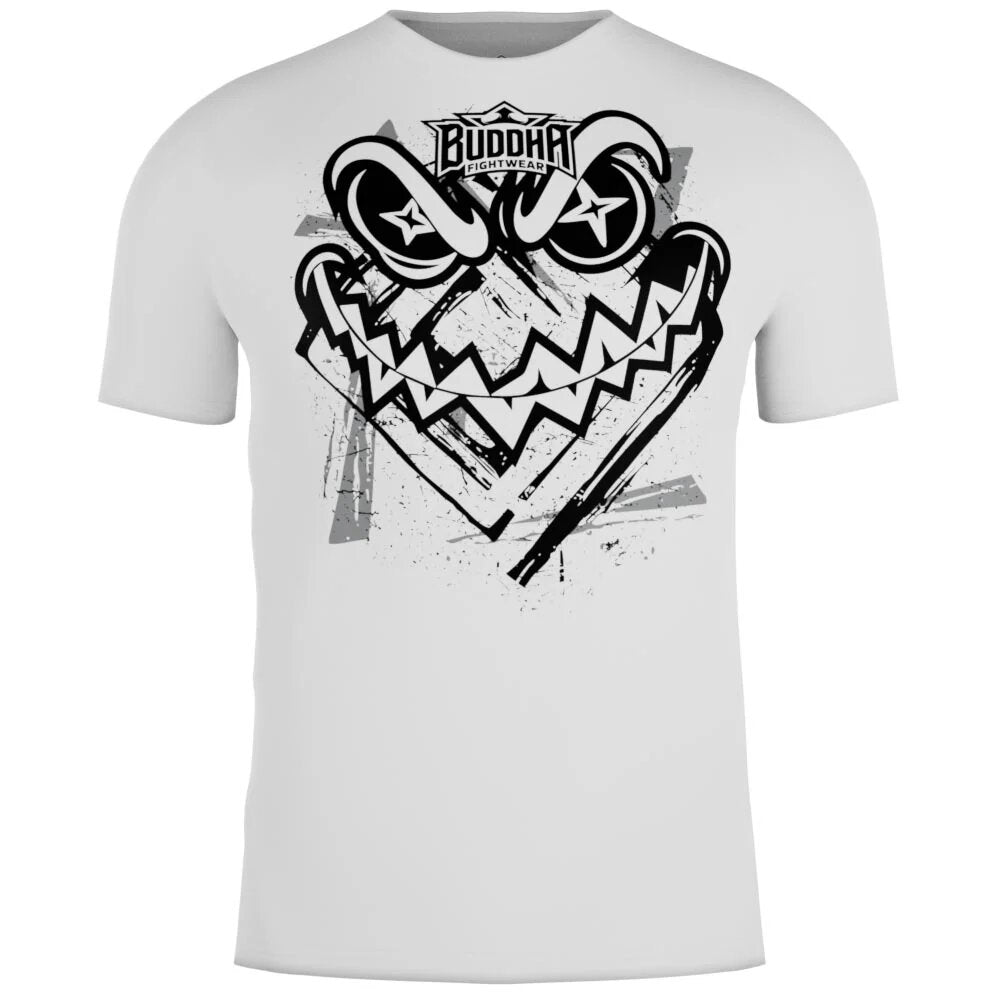 Buddha Creepy Cotton T-shirt White